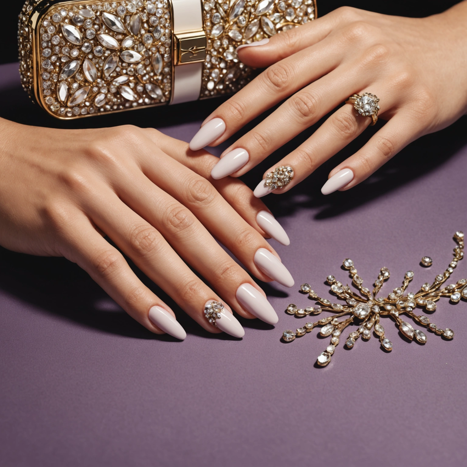 Искусство маникюра: как дизайн ногтей со стразами преобразит ваш образ