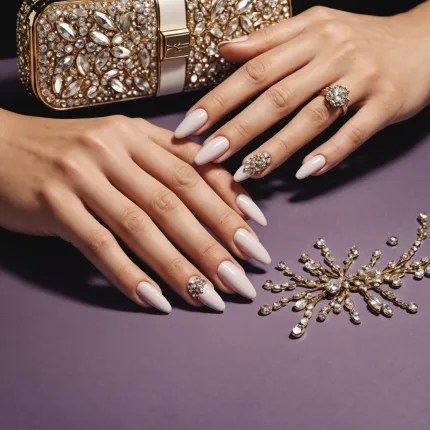 Искусство маникюра: как дизайн ногтей со стразами преобразит ваш образ