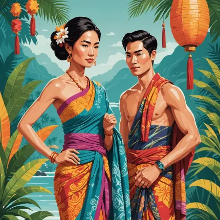 Саронг: как носить и завязывать — традиционный азиатский платок, раскрывающий стиль и культуру